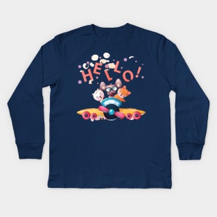 hello Kids Long Sleeve T-Shirt